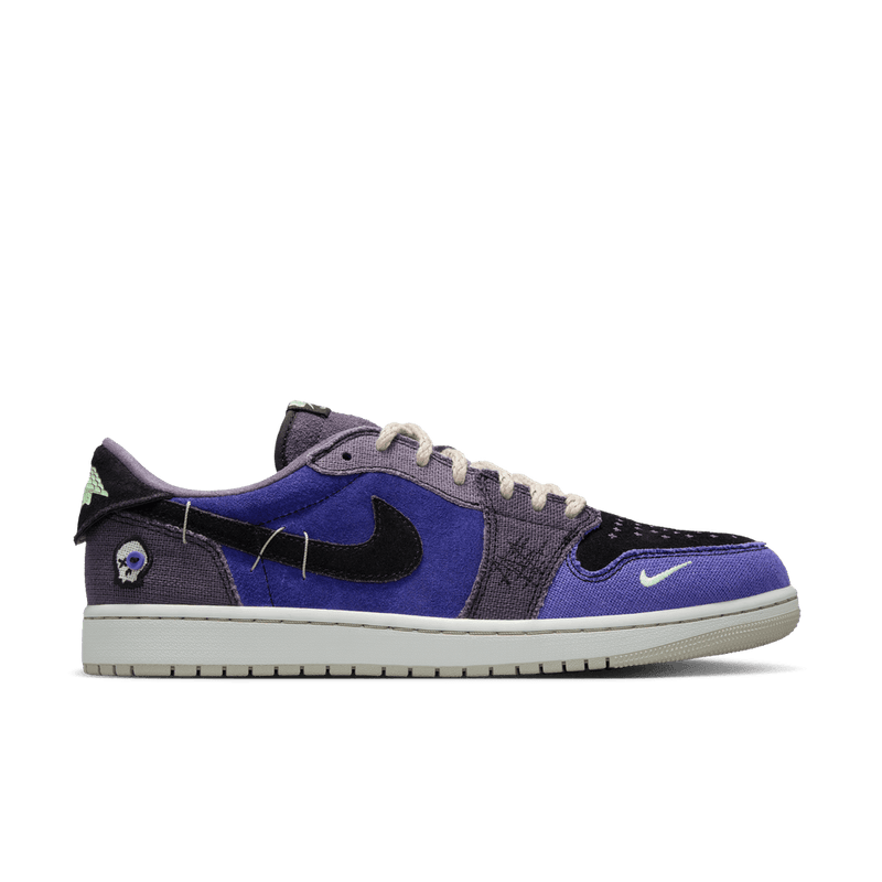Air Jordan 1 Retro Low Men's Shoes 'Purple/Green/Black'
