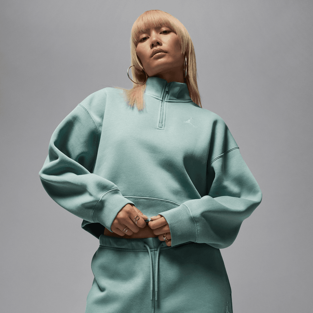 Jordan Brooklyn Fleece Women's 1/4-Zip Top 'Cannon'