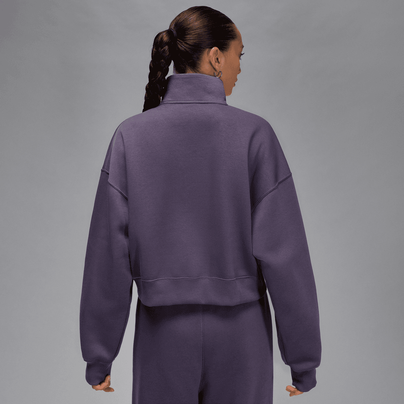 Jordan Brooklyn Fleece Women's 1/4-Zip Top 'Dark Raisin'
