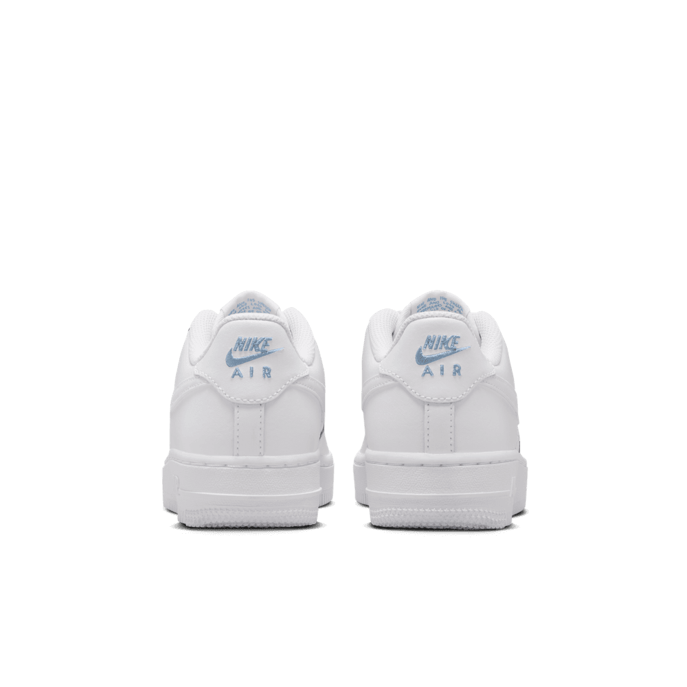 Nike Air Force 1 Big Kids Shoes (GS) 'White/Armory Blue'