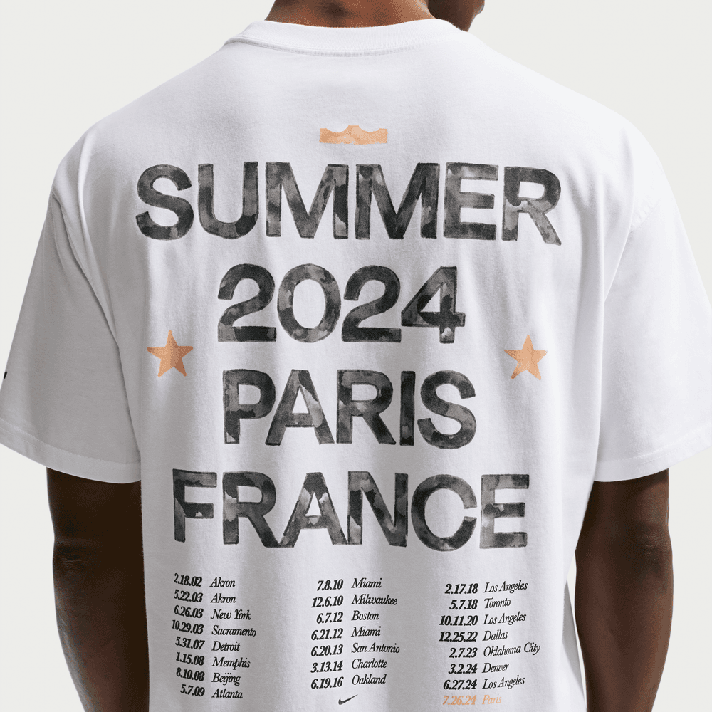 Nike Men's Basketball T-Shirt LeBron James LeBron "Old Glory"  'White'