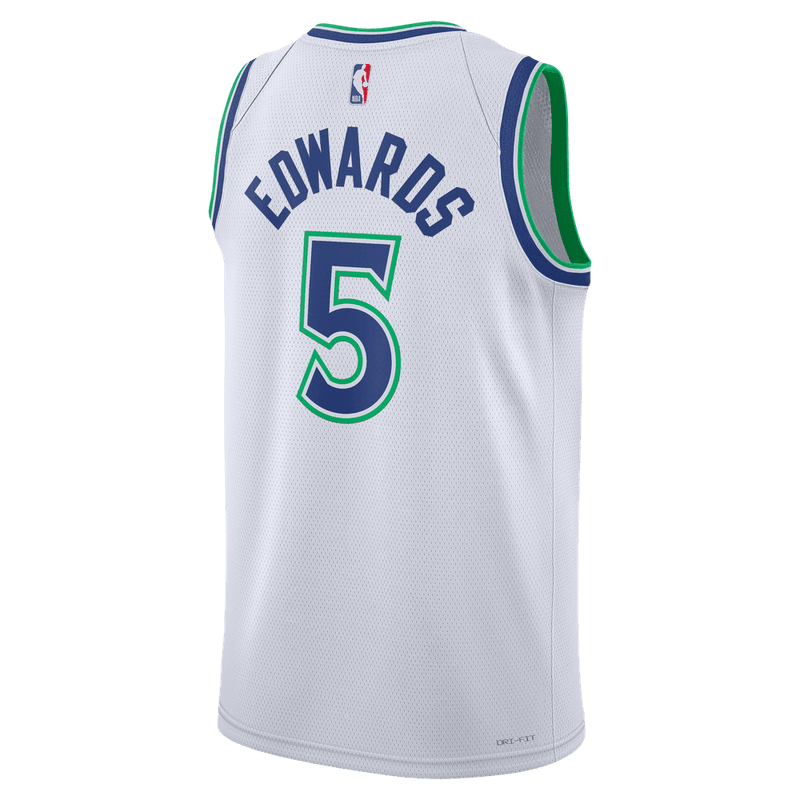 Anthony Edwards Minnesota Timberwolves Association Edition Men's Nike Dri-FIT NBA Swingman Jersey 'White'