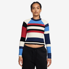 Jordan Flight Women's Long-Sleeve Striped Sweater 'Blue/Sail'