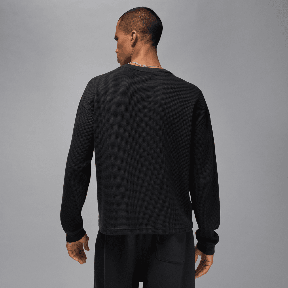 Jordan Flight Mountainside Men's Long-Sleeve Waffle Shirt 'Black'