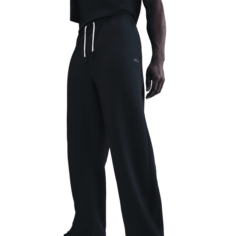 Nike Standard Issue Men's Therma-FIT Brushed Open-Hem Basketball Pants 'Black/Ivory'