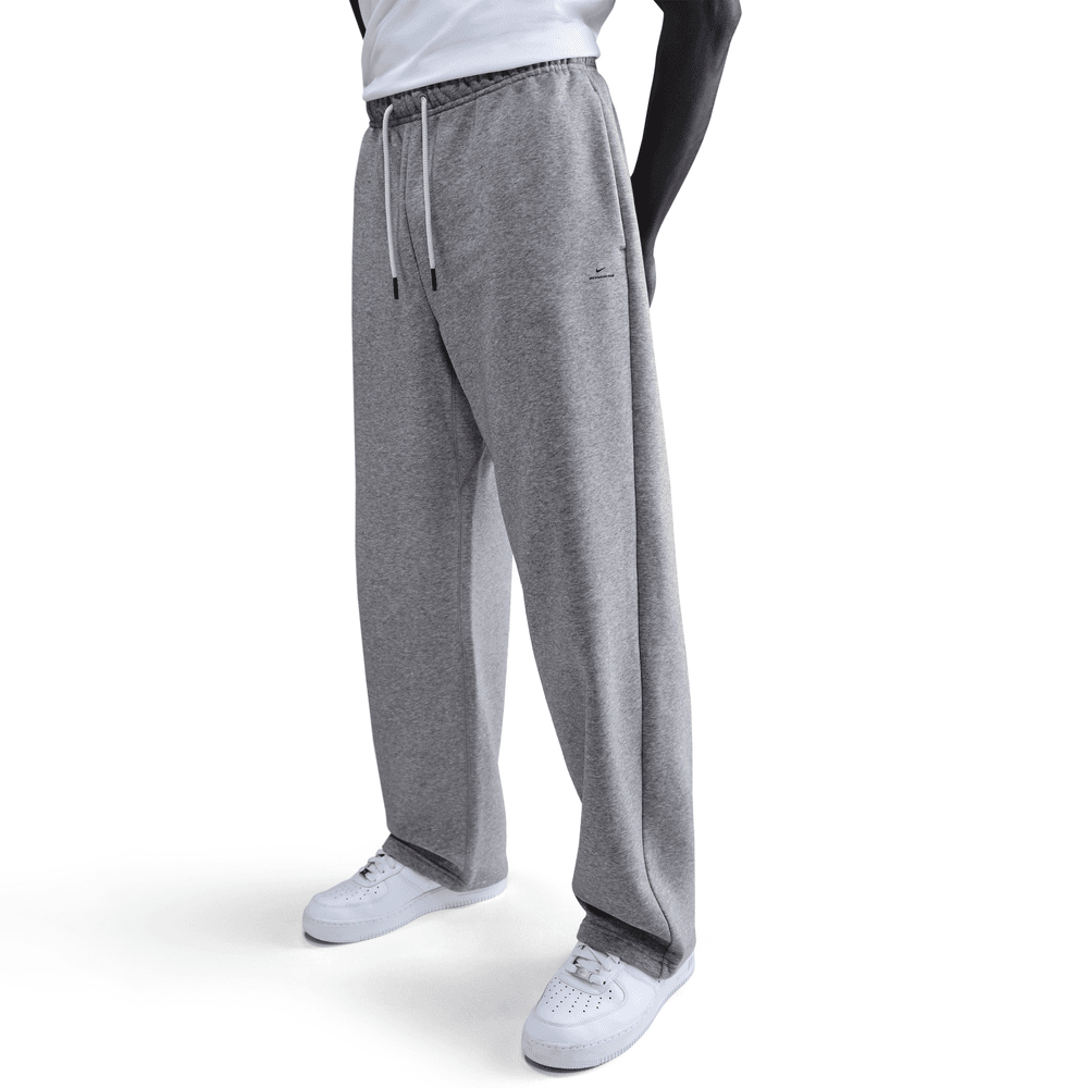 Nike Standard Issue Men's Therma-FIT Brushed Open-Hem Basketball Pants 'Grey Heather'