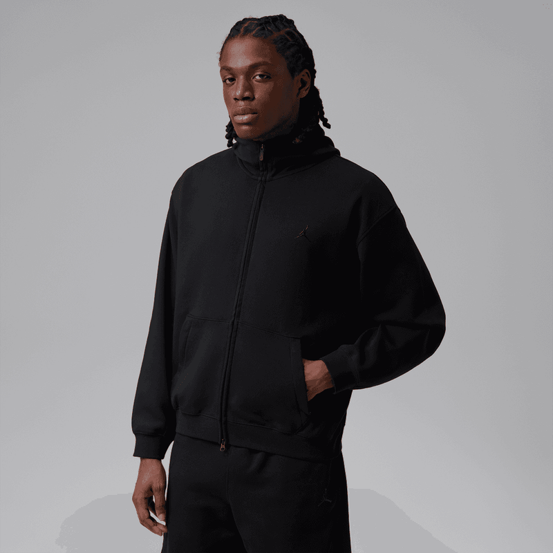 Jordan Sport Hoop Fleece Men's Dri-FIT Full-Zip Hoodie 'Black'