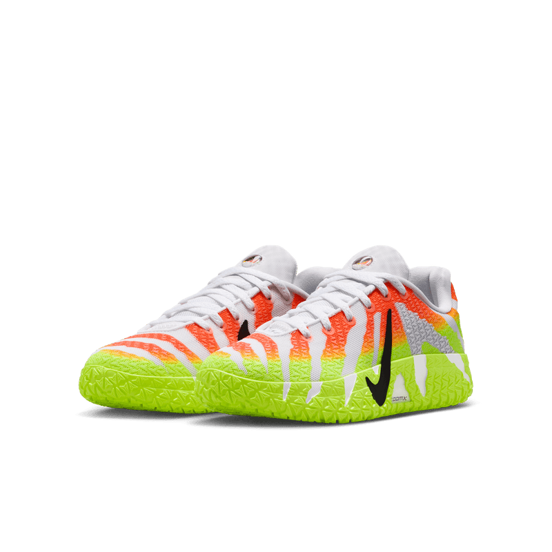 Ja Morant Ja 3 "Snowed In" Big Kids' Basketball Shoes (GS) 'White/Black/Crimson/Volt'