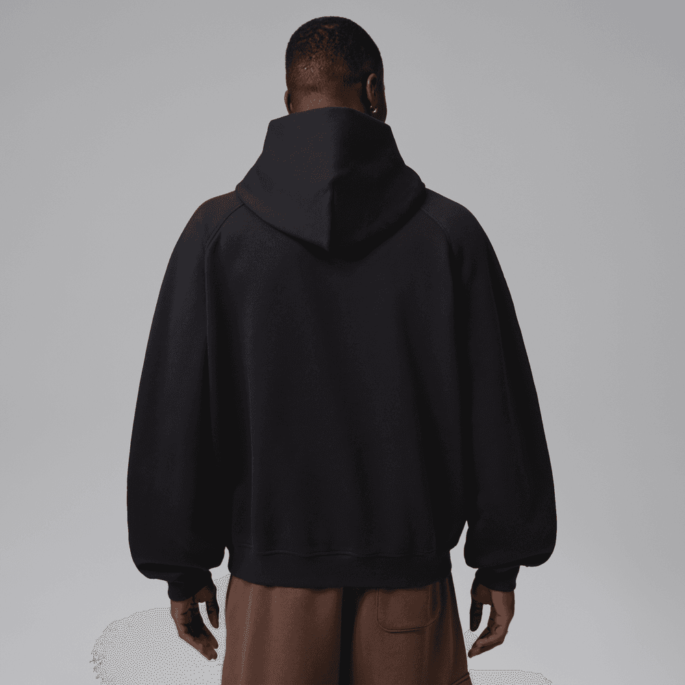 Jordan Brooklyn Men's Oversized Fleece Pullover Hoodie 'Black'