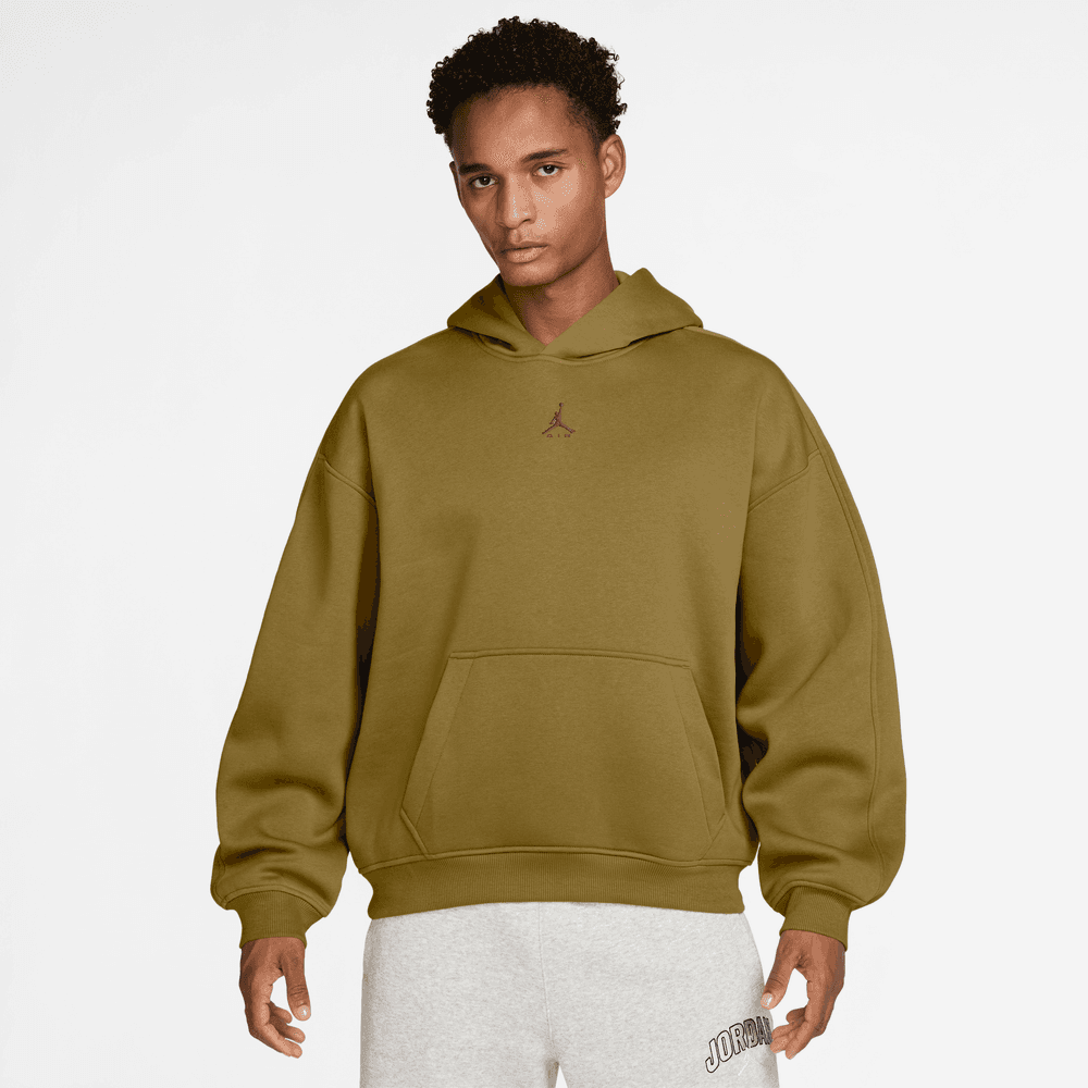 Jordan Brooklyn Men's Oversized Fleece Pullover Hoodie 'Desert Moss'