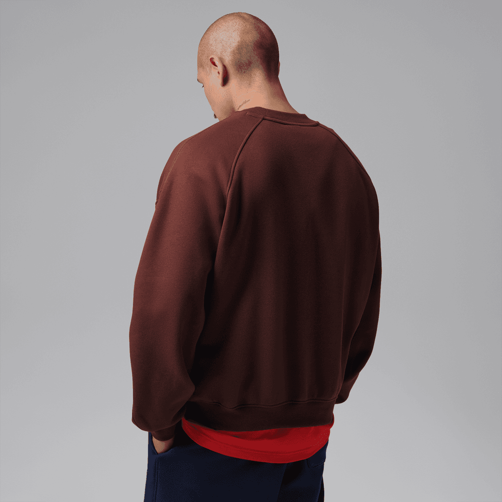 Jordan Brooklyn Men's Oversized Fleece Crew-Neck Sweatshirt 'Bronze Eclipse'