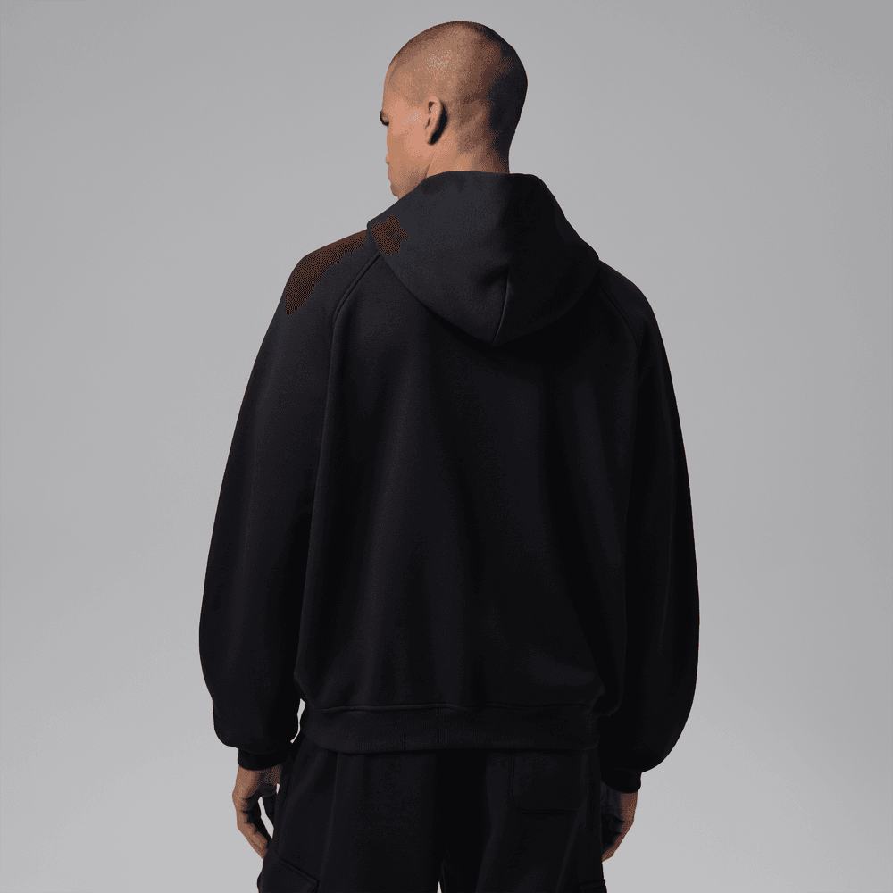 Jordan Brooklyn Men's Oversized Fleece Full-Zip 'Black'