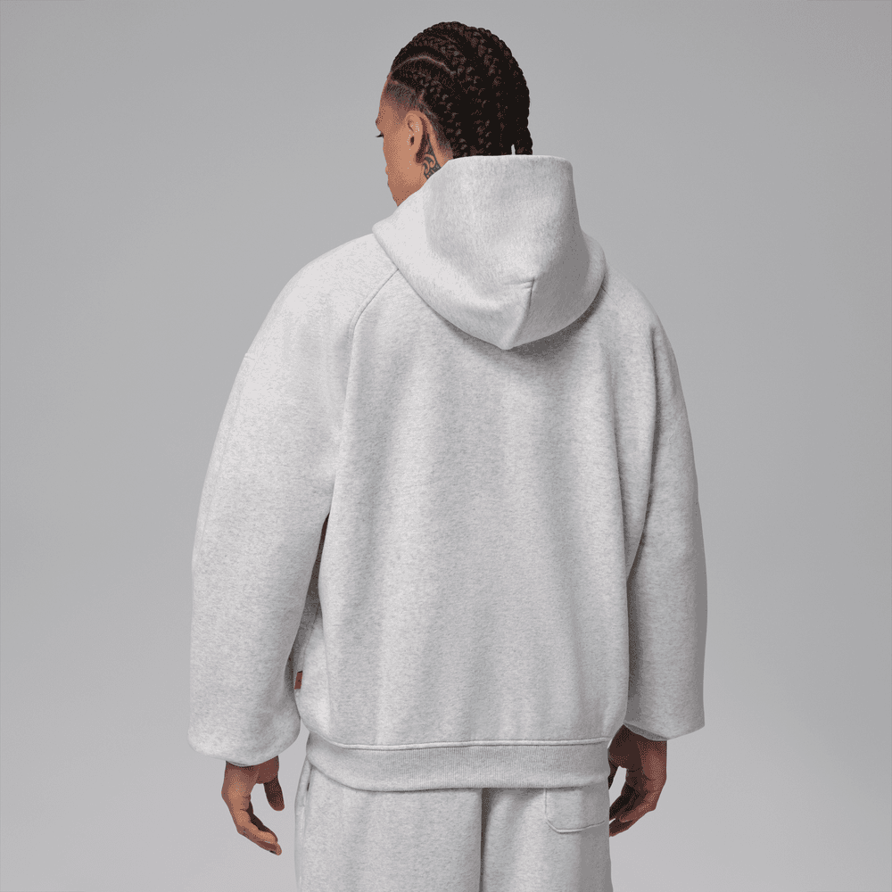 Jordan Brooklyn Men's Oversized Fleece Full-Zip 'Grey'