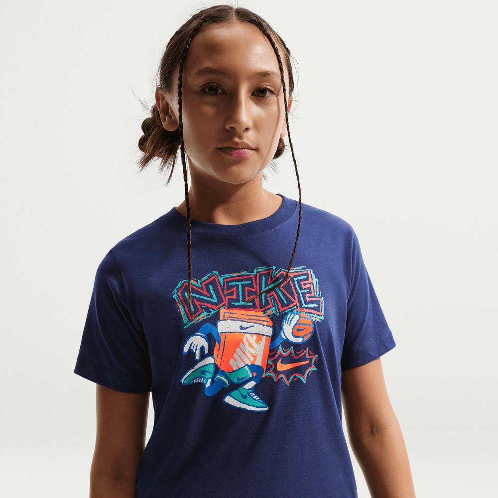 Nike Sportswear Big Kids' T-Shirt 'Navy'