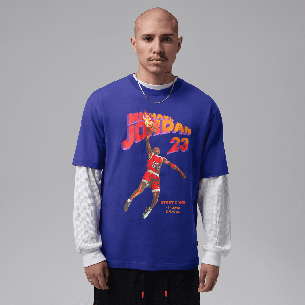 Jordan Brooklyn Men's Graphic T-Shirt 'Light Concord'