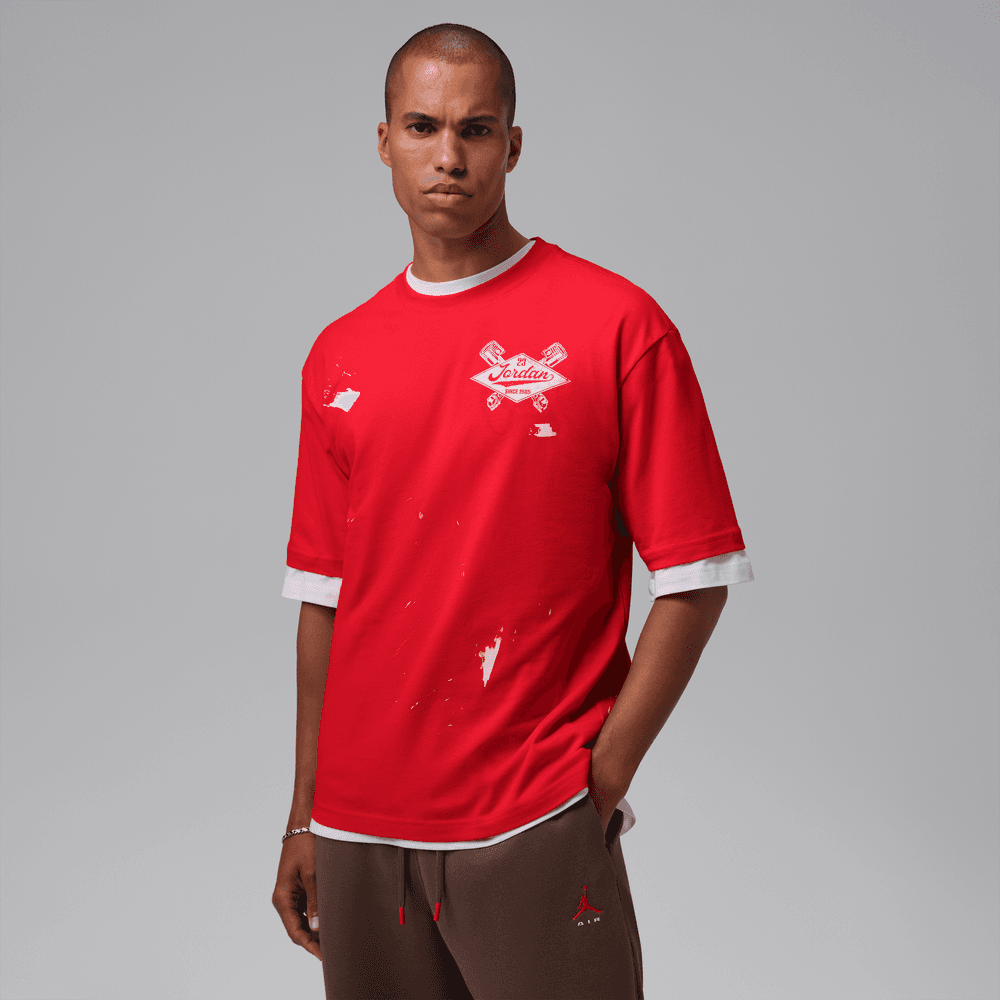 Jordan Brooklyn Men's Graphic T-Shirt 'Red'