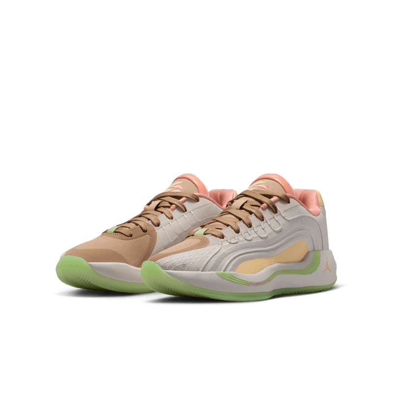 Luka Doncic Luka 4 "Light Orewood and Tangerine" Big Kids' Basketball Shoes (GS) 'Orewood/Tangerine'