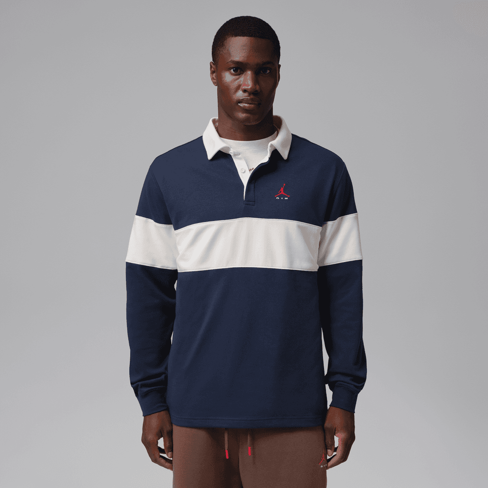 Jordan Brooklyn Men's Long-Sleeve Polo 'Navy/Sail'