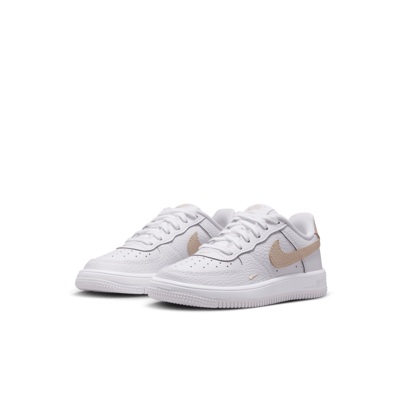 Nike Force 1 Low Little Kids' Shoes (PS) 'White/Rattan'
