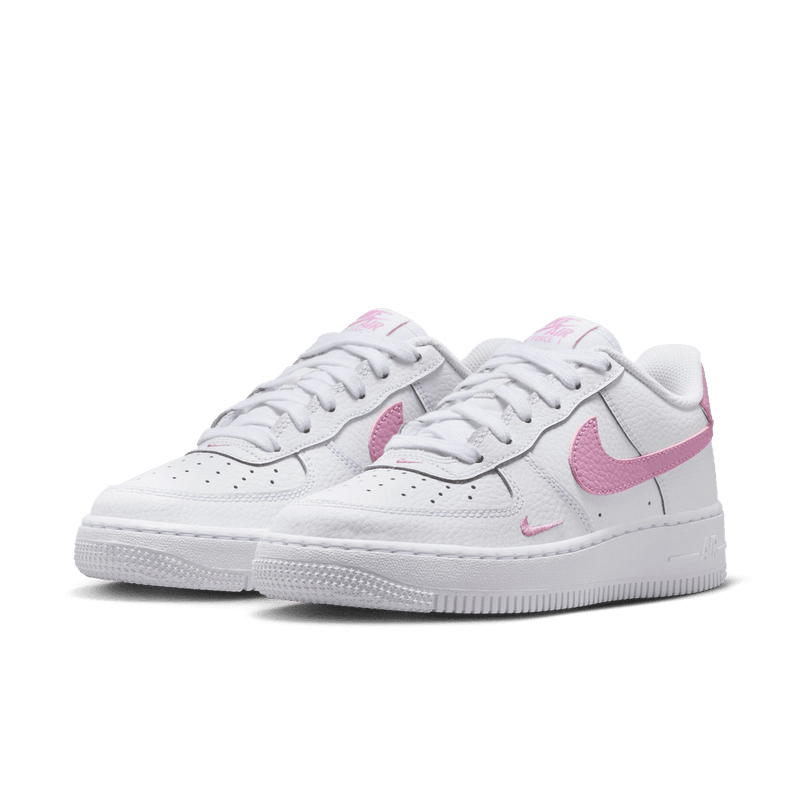 Nike Air Force 1 Big Kids' Shoes (GS) 'White/Magenta'