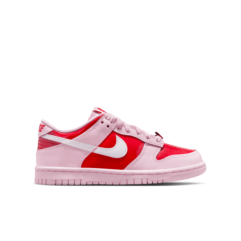 Nike Dunk Low Big Kids' Shoes (GS) 'Pink Foam/White/Crimson'
