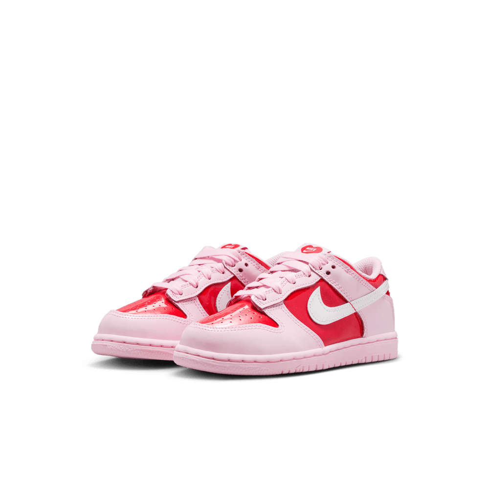 Nike Dunk Low Little Kids' Shoes (PS) 'Pink/White/Crimson'