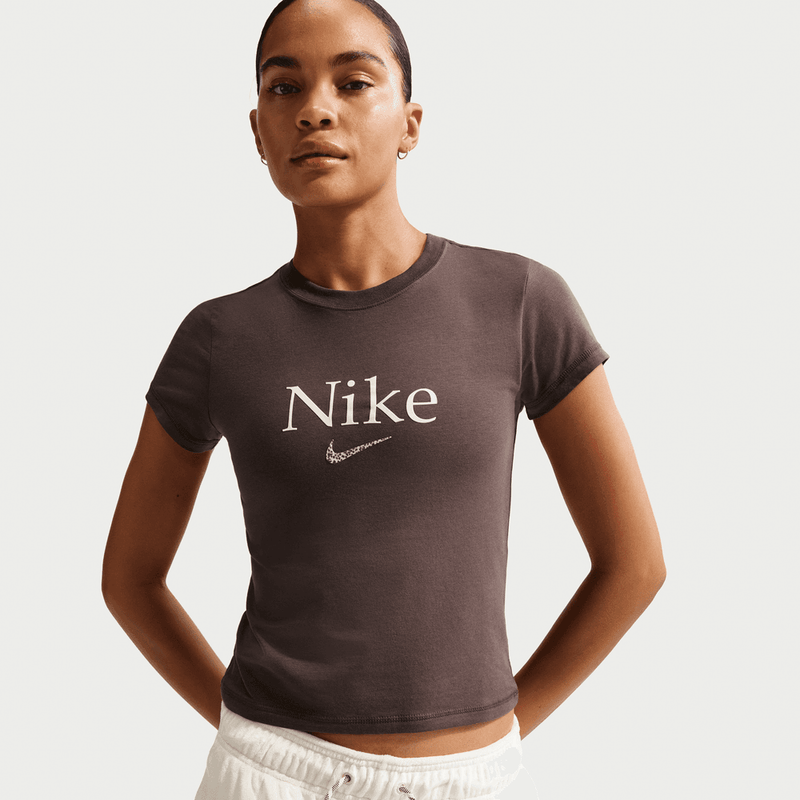 Nike Sportswear Women's Cropped T-Shirt 'Baroque Brown'