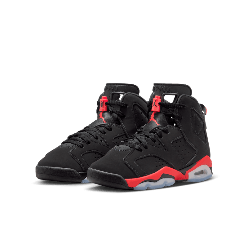Air Jordan 6 Retro "Infrared" Big Kids' Shoes (GS) 'Black/Crimson'