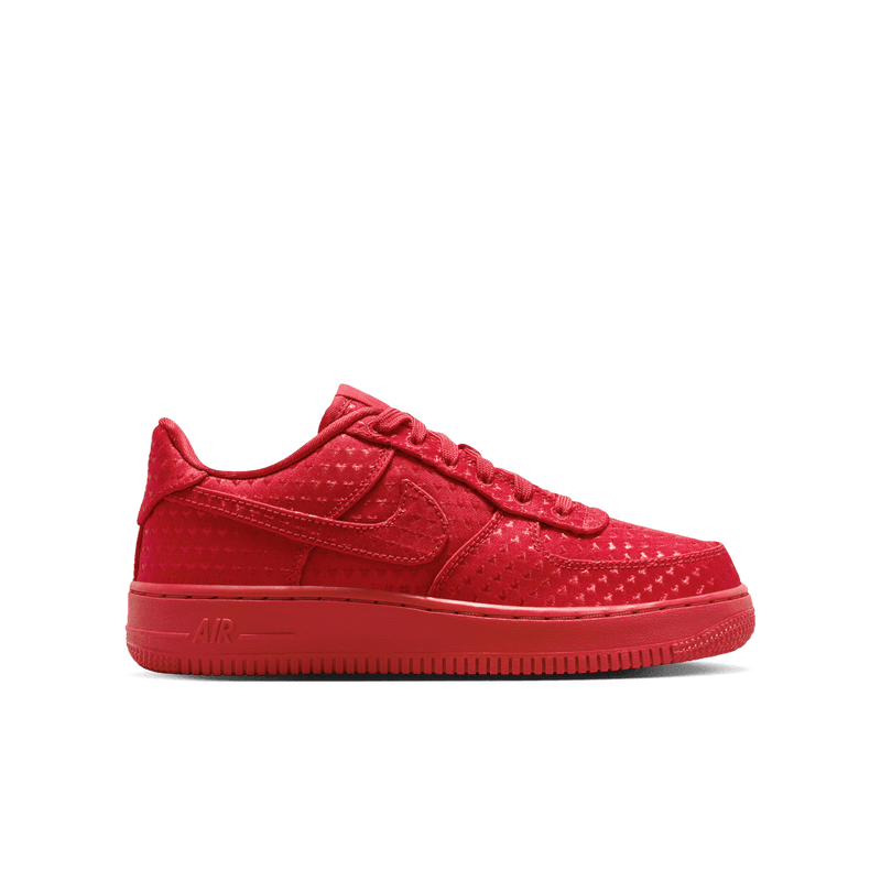 Nike Air Force 1 Big Kids' Shoes (GS) 'Red/Black'