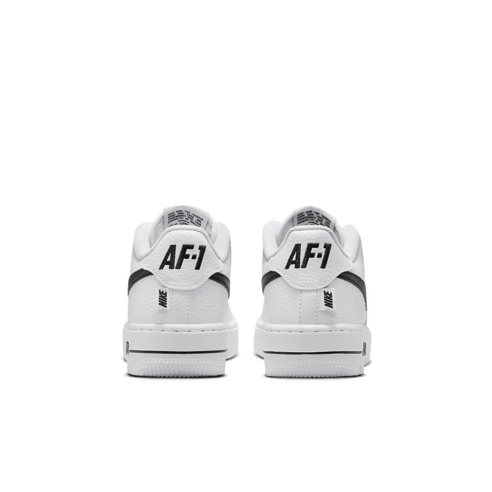 Nike Air Force 1 Low Big Kids' Shoes (GS) 'White/Black'