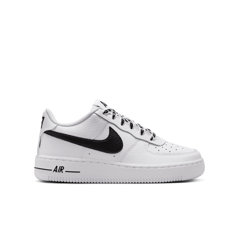 Nike Air Force 1 Low Big Kids' Shoes (GS) 'White/Black'