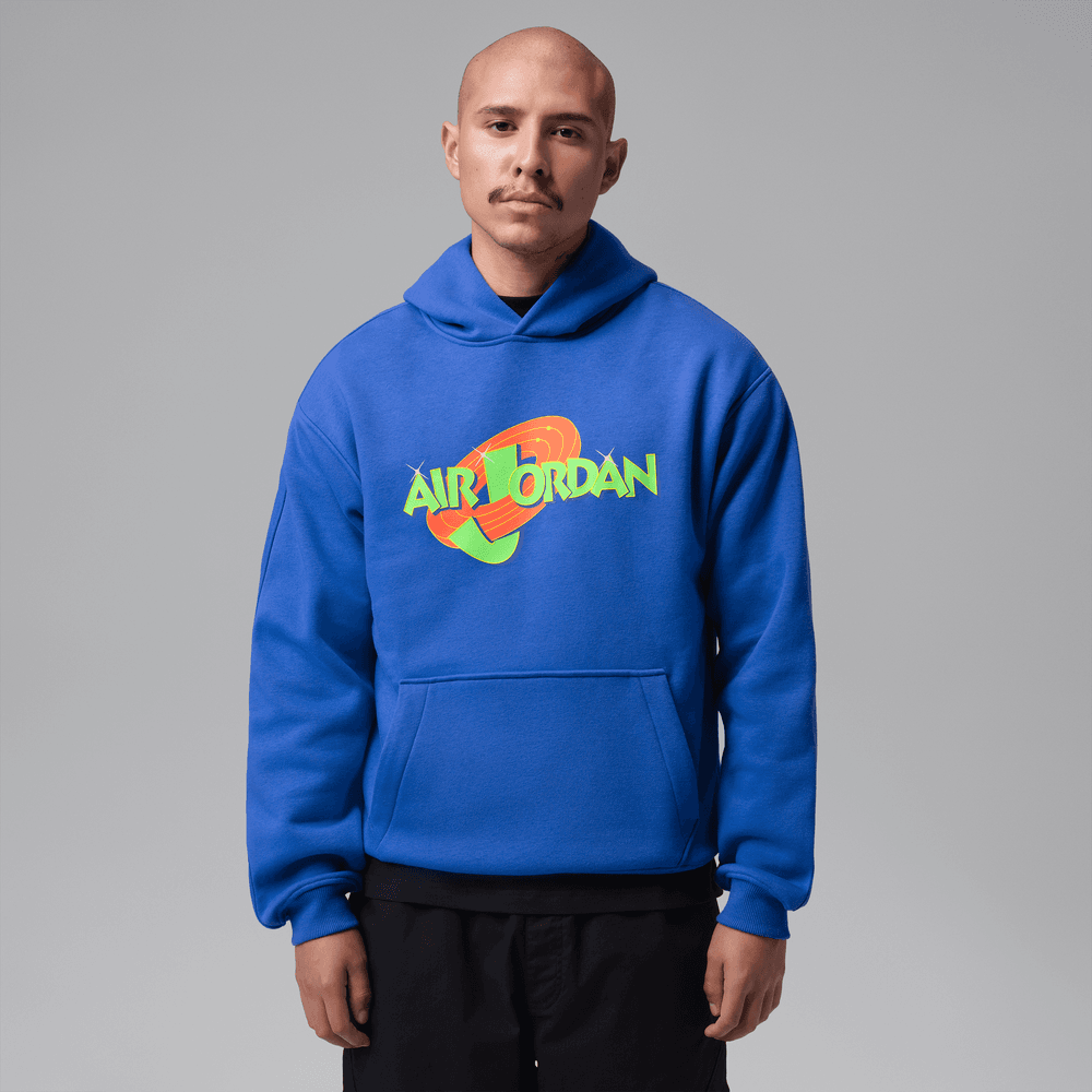 Jordan Brooklyn Space Jam Men's Fleece Pullover Hoodie 'Royal Blue'