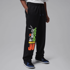 Jordan Brooklyn Space Jam Men's Fleece Open-Hem Pants 'Black'