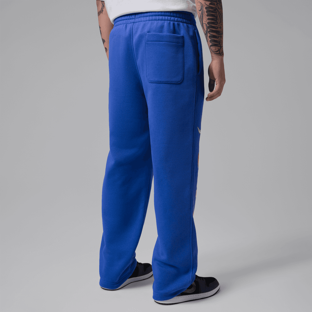 Jordan Brooklyn Space Jam Men's Fleece Open-Hem Pants 'Royal Blue'