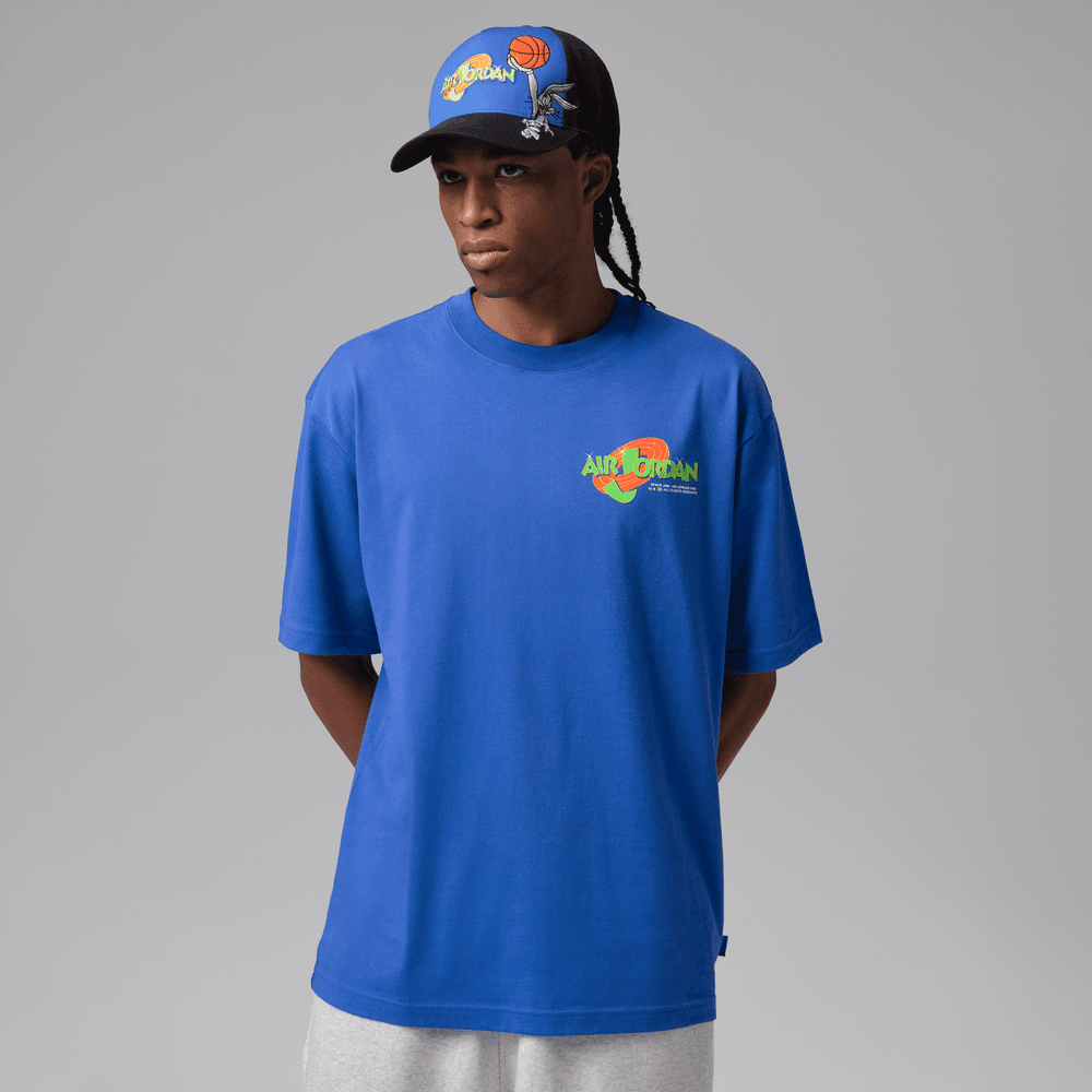 Jordan Brooklyn Space Jam Men's Crew-Neck T-Shirt 'Royal Blue'