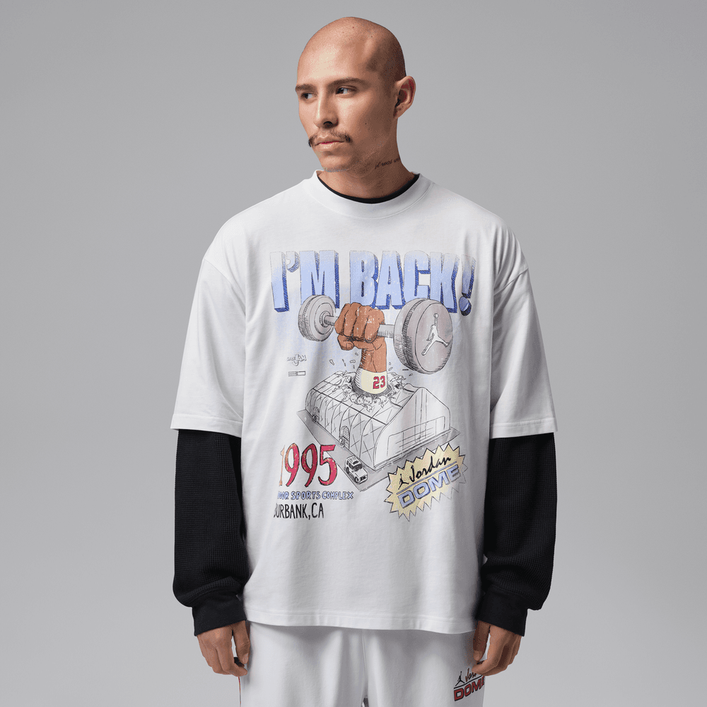 Jordan Dri-FIT Dome Jam Sport Men's Crew-Neck T-Shirt 'White'