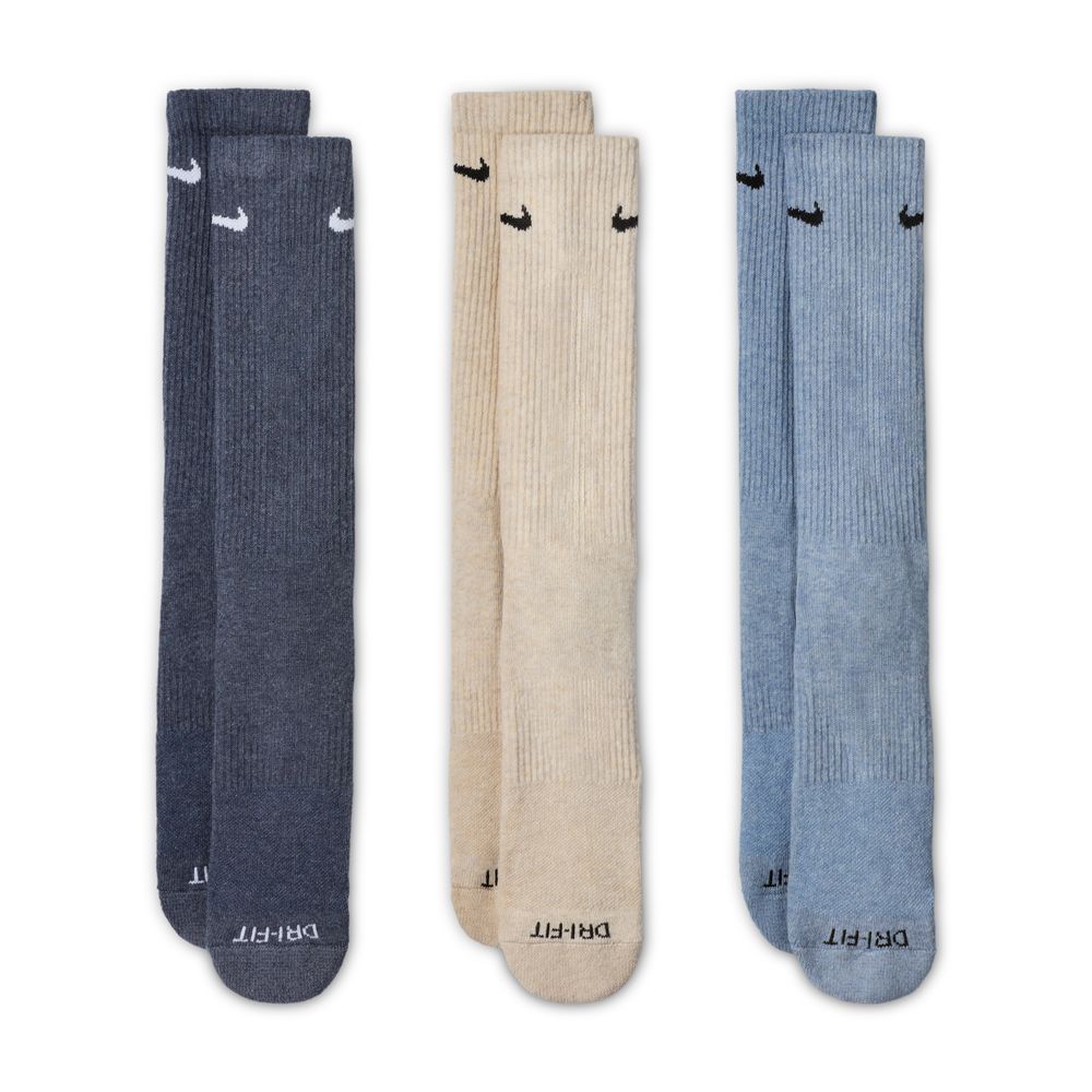 Nike Everyday Plus Cushioned Training Crew Socks (3 Pairs) 'Multi'