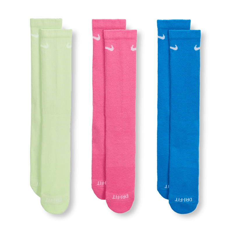 Nike Everyday Plus Cushioned Training Crew Socks (3 Pairs) 'Multi'