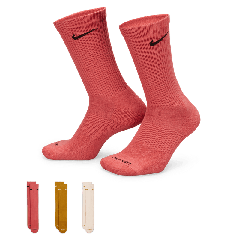 Nike Everyday Plus Cushioned Training Crew Socks (3 Pairs) 'Multi Color'