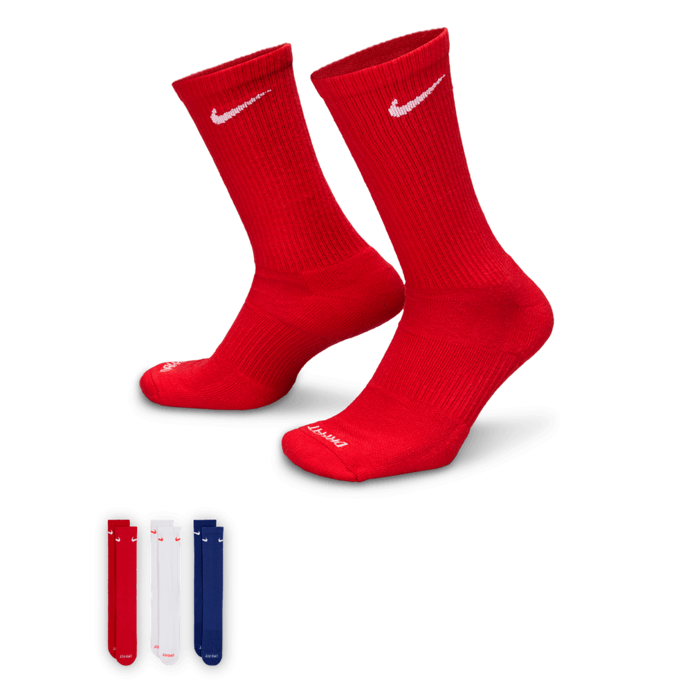 Nike Everyday Plus Cushioned Training Crew Socks (3 Pairs) 'Multi'