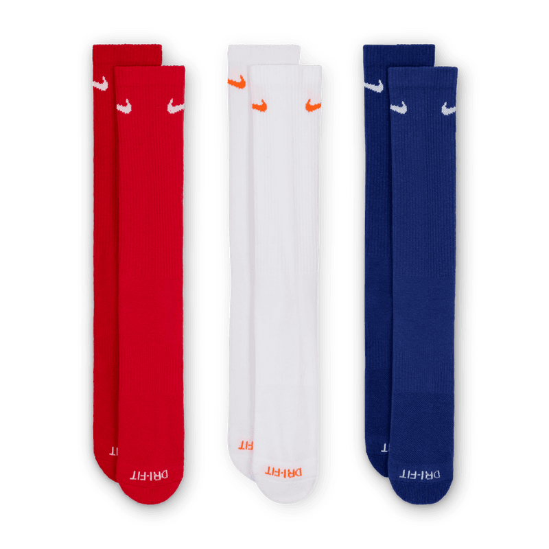 Nike Everyday Plus Cushioned Training Crew Socks (3 Pairs) 'Multi'