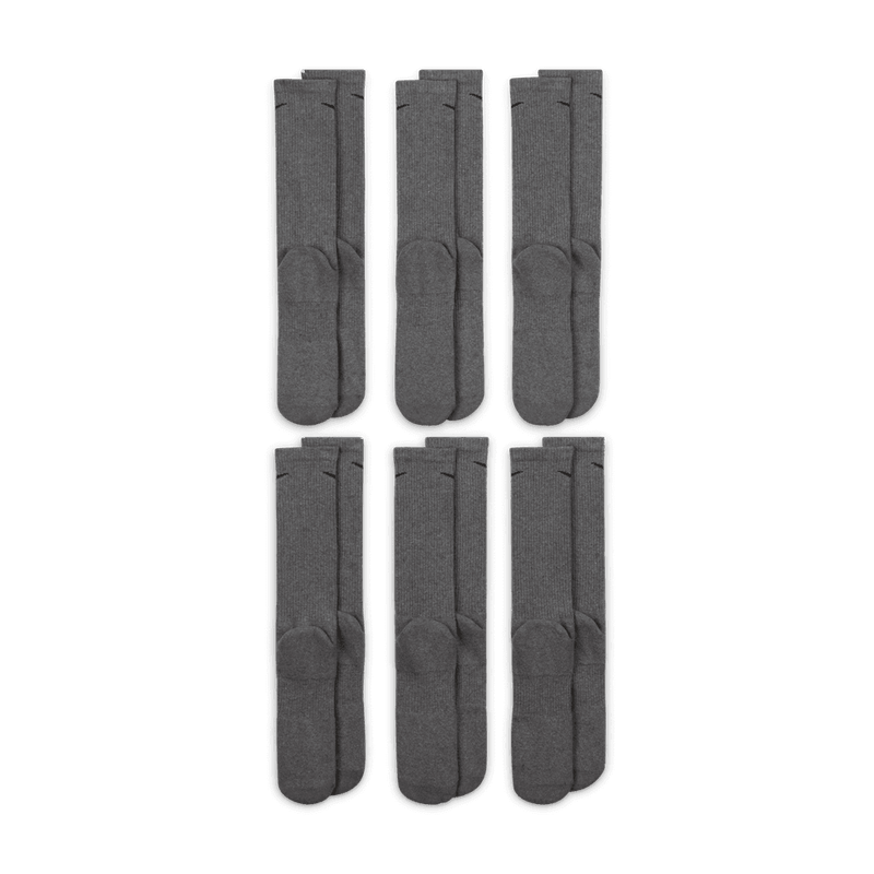 Nike Everyday Plus Cushioned Training Crew Socks (6 Pairs) 'Carbon/Black'