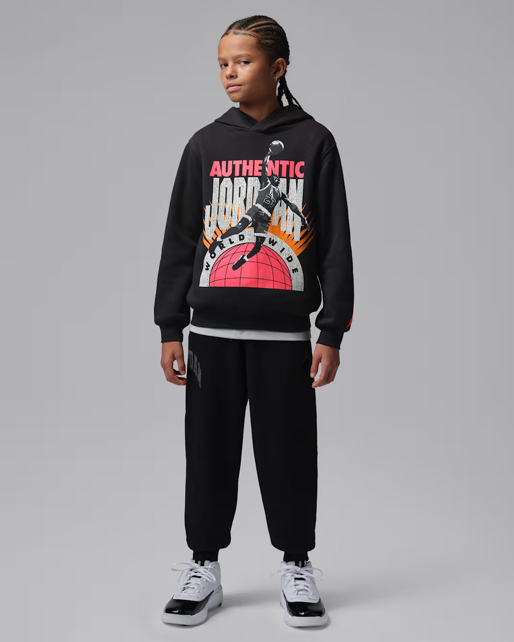 Jordan Big Kids Authentic Worldwide Hoodie