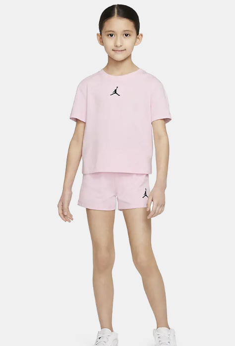 Jordan Essentials Shorts Kids' Set 'Pink Foam'