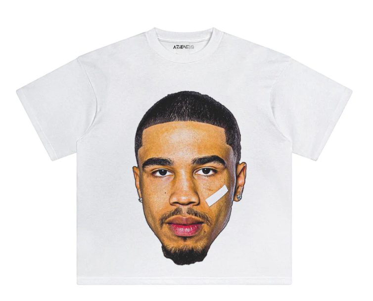 Athentiq Big Face Jayson Tatum T-Shirt 'White'