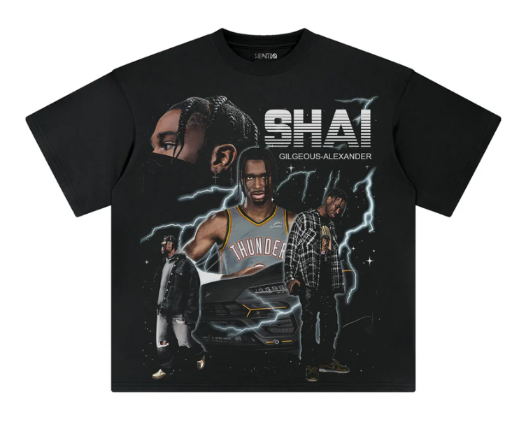 Athentiq Shai Gilgeous Alexander T-Shirt 'Black'