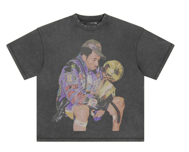 Athentiq Kobe Bryant 2001 Champion T-Shirt 'Vintage Dark Grey'