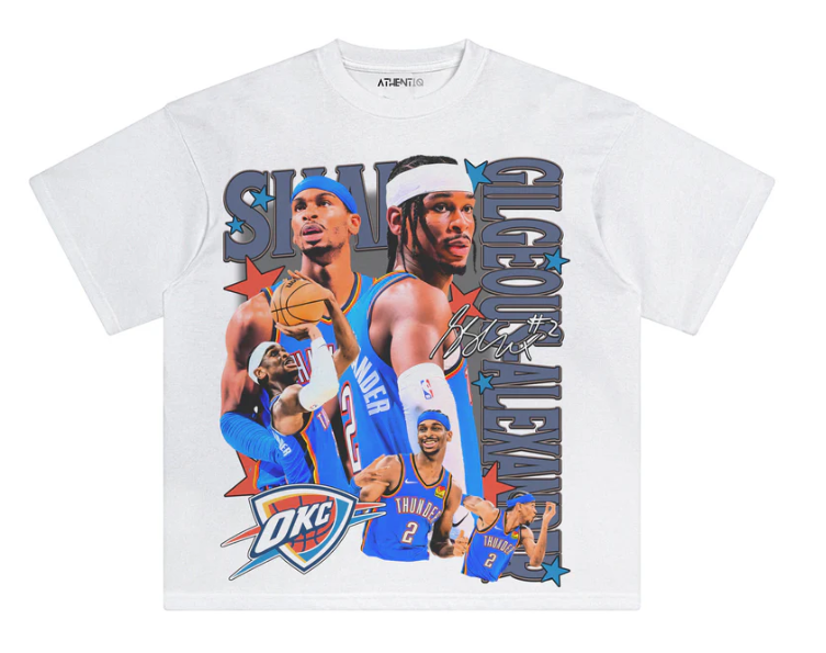 Athentiq Shai Gilgeous Alexander OKC V2 T-Shirt 'White'