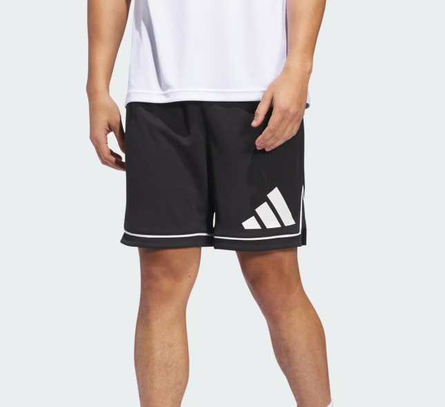 Adidas Basketball Badge of Sport Shorts 'Black/White'