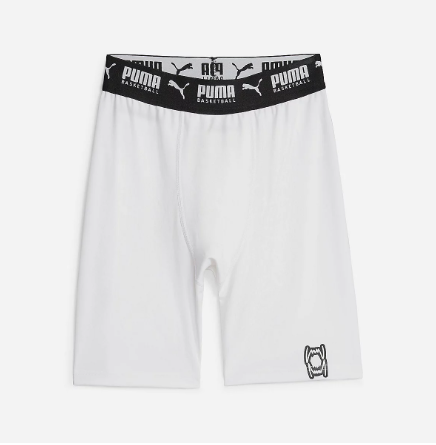 Puma Hoops Team Short Baselayer 'White'